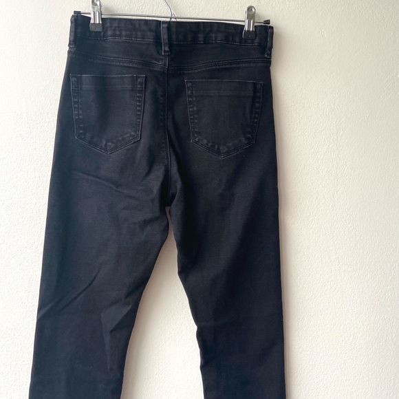 ASOS High Rise Ridley Skinny Jeans In Washed Black - Picture 7 of 9